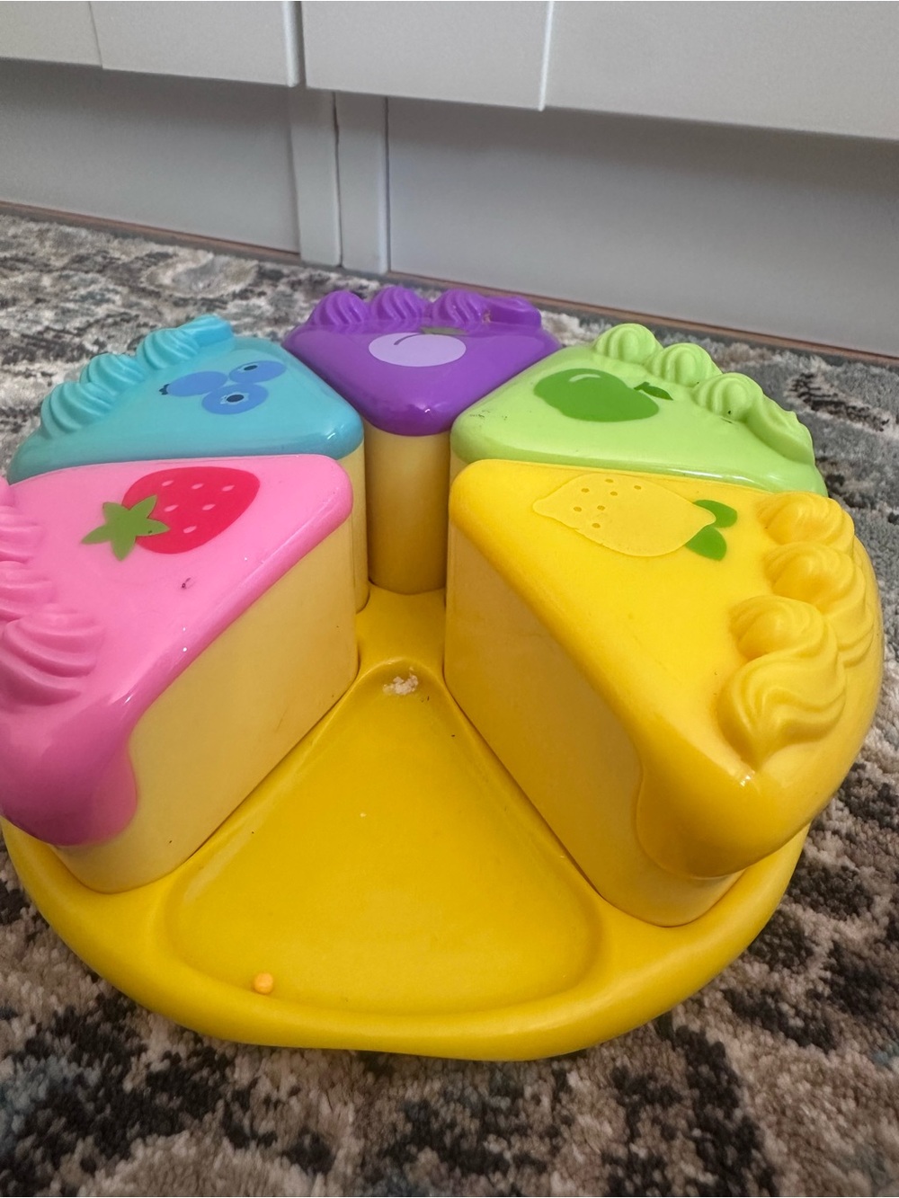 Fruit Cake Slice Stacking Toy — Multi-Color Learning Set - Picture 3 of 3
